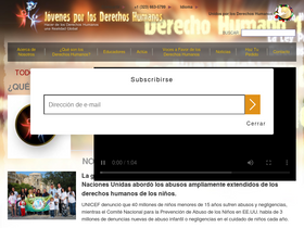 'jovenesporlosderechoshumanos.mx' screenshot