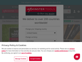 'axminstertools.com' screenshot