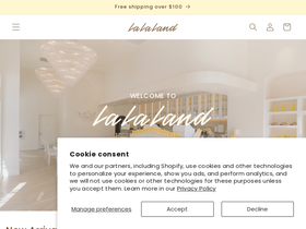 lalalandcafe.com homepage screenshot