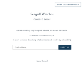 'seagullwatchcompany.com' screenshot
