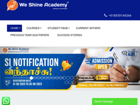 'weshineacademy.com' screenshot