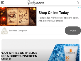 'samplesbeauty.com' screenshot
