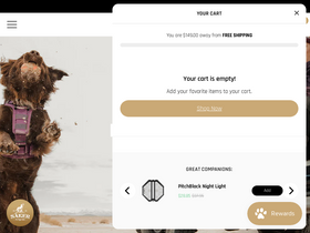 Sakercanine homepage screenshot