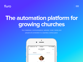 'fluro.io' screenshot
