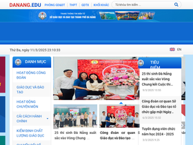 'danang.edu.vn' screenshot