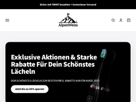 alpenweiss.ch homepage screenshot