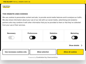 'thepitchfootball.com' screenshot