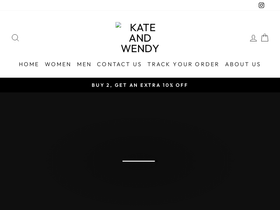 Kateandwendy homepage screenshot