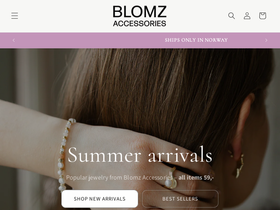 Blomzaccessories homepage screenshot