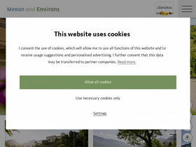 'merano-suedtirol.it' screenshot