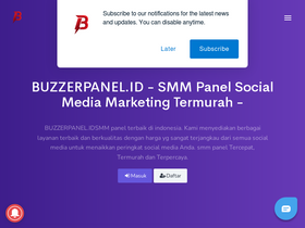 'buzzerpanel.id' screenshot