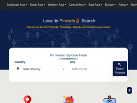 'localitypincode.com' screenshot