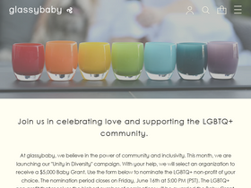 'glassybaby.com' screenshot