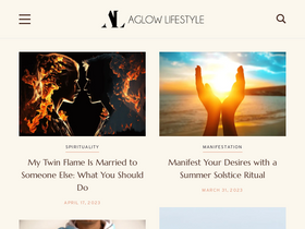 'aglowlifestyle.com' screenshot