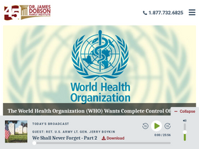 'drjamesdobson.org' screenshot