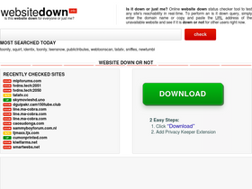 'websitedown.info' screenshot