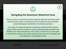 'orillia.ca' screenshot