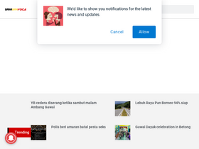 'sarawakvoice.com' screenshot