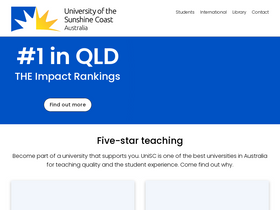 'usc.edu.au' screenshot