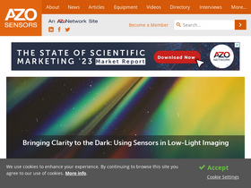 'azosensors.com' screenshot