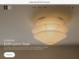 KAMI Design homepage screenshot