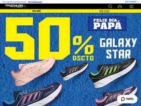 'triathlon.com.pe' screenshot