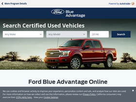 'fordblueadvantage.com' screenshot
