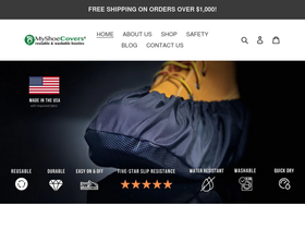 myshoecovers.com homepage screenshot
