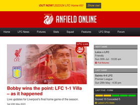 'anfield-online.co.uk' screenshot