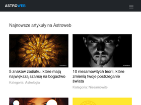 'astroweb.pl' screenshot
