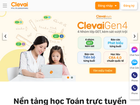 'clevai.edu.vn' screenshot