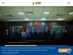 'akpartiistanbul.com' screenshot