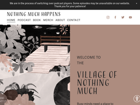 'nothingmuchhappens.com' screenshot