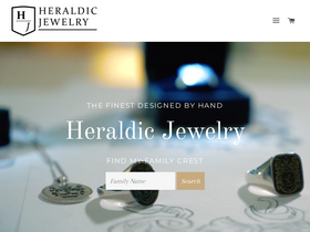 heraldicjewelry.com website screenshot