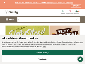 'grizly.sk' screenshot