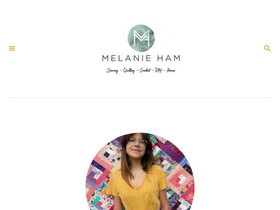 'melaniekham.com' screenshot