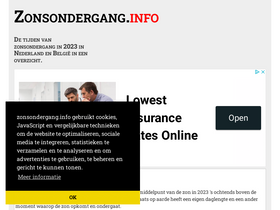 'zonsondergang.info' screenshot