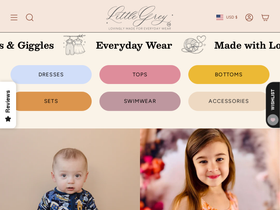 littlegreyshop.com homepage screenshot