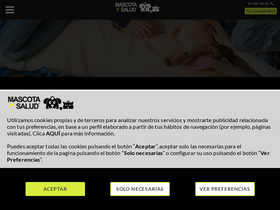 'mascotaysalud.com' screenshot
