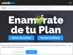 'whistleout.com.mx' screenshot