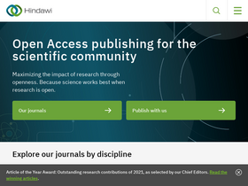 'hindawi.com' screenshot