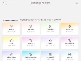 'horoscopo.com' screenshot