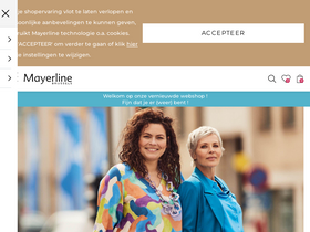 'mayerline.be' screenshot