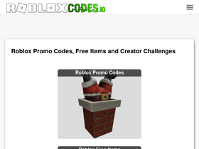 'robloxcodes.io' screenshot