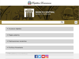 'bancentral.gov.do' screenshot