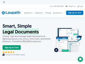 'lawpath.com' screenshot