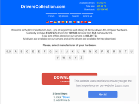 'driverscollection.com' screenshot