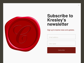'kresleycole.com' screenshot