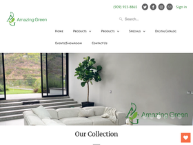 amazinggreen.com homepage screenshot