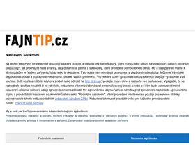 'fajntip.cz' screenshot
